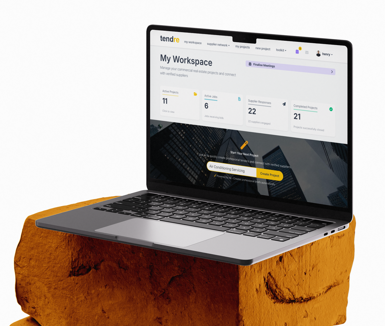 Tendre platform workspace