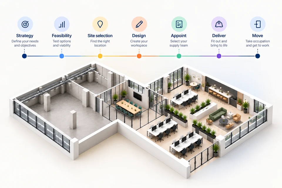 Tendre New Office Planner project timeline and task manager